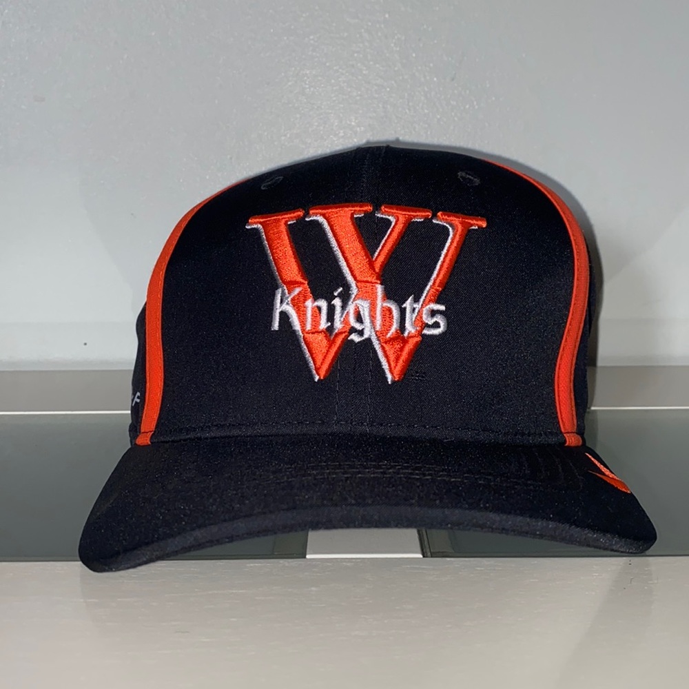 Vintage College Nike Dri-Fit Stretch-Fit Cap Hat-One Size -Wartburg Knights,Iowa